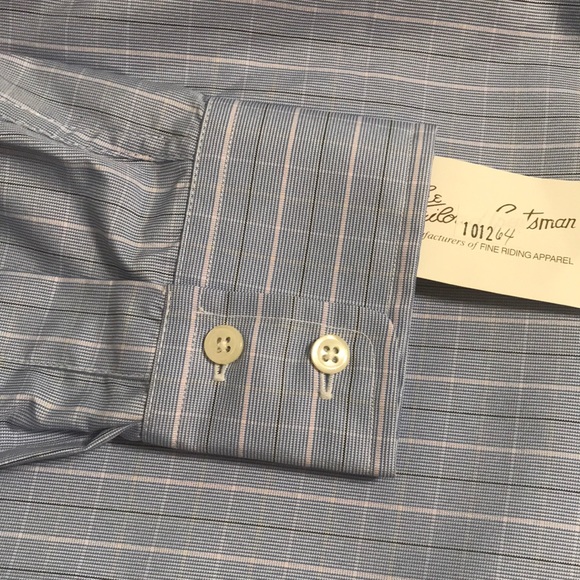 NWT The Tailored Sportsman Light Blue Striped Riding Women Shirts. Sizes 10 & 14 - Picture 2 of 9